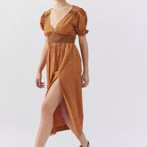 UO Liliana Side Slit Midi Dress